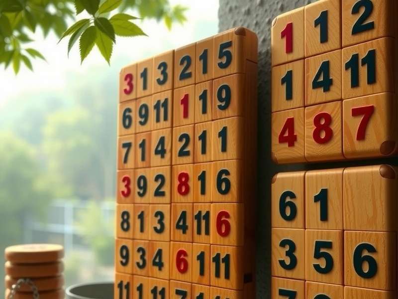 सुडोकू खेलते हुए व्यक्ति के हाथ