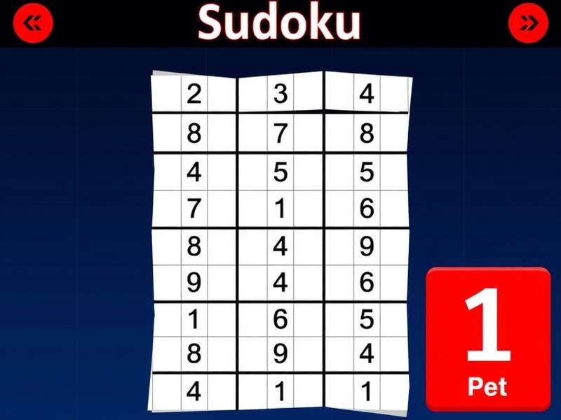 सुडोकू सॉल्वर एल्गोरिदम का विजुअलाइजेशन - बैकट्रैकिंग प्रक्रिया दिखाता हुआ