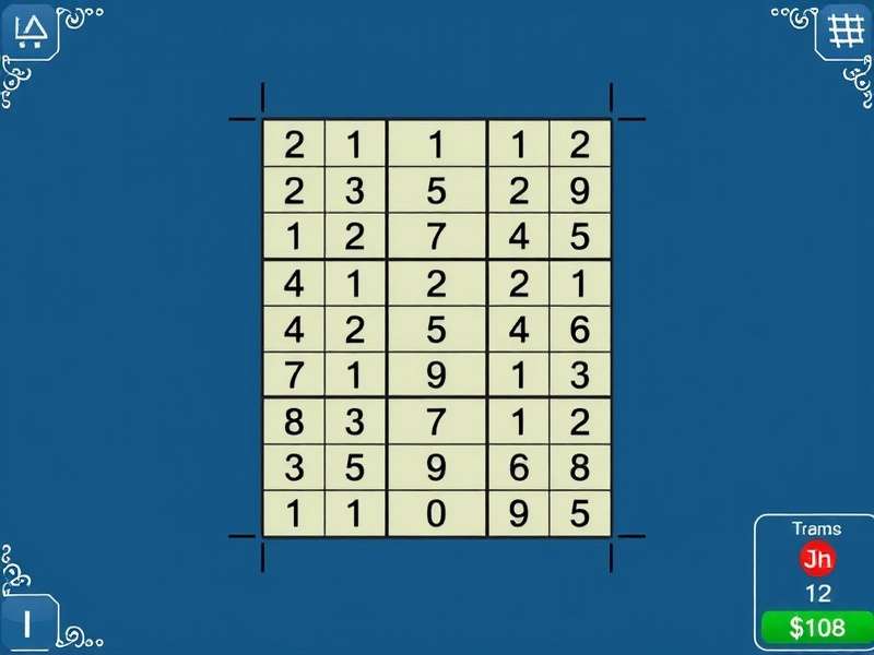 सुडोकू पज़ल का उदाहरण हिंदी में