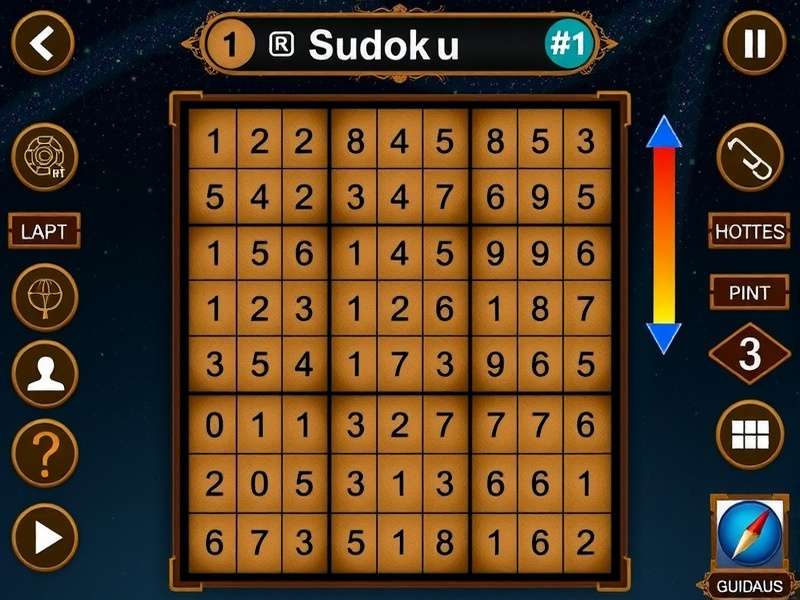 सुडोकू पज़ल गेम बोर्ड