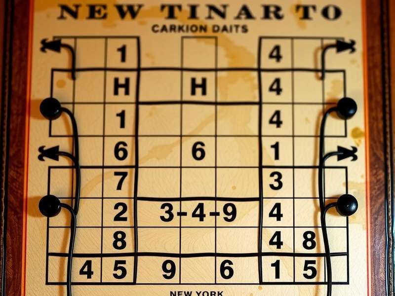 न्यूयॉर्क टाइम्स हार्ड सुडोकू पहेली उदाहरण