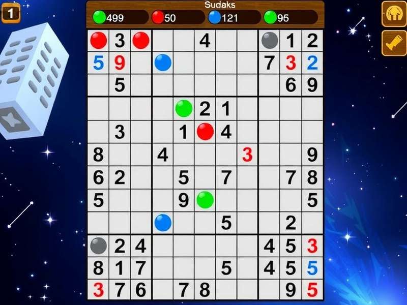 सुडोकू रणनीति दिखाता हुआ विस्तृत चित्र