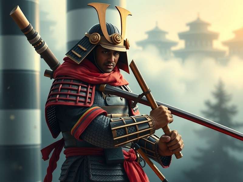 Sudoku Samurai पहेली का उदाहरण दिखाता हुआ चित्र