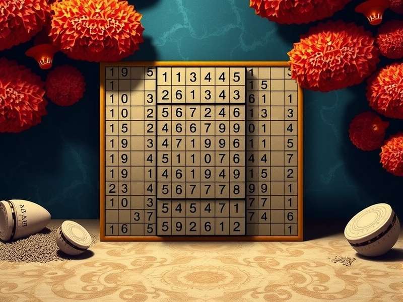 भारत में प्रिंटेड सुडोकू पहेलियों की लोकप्रियता का ग्राफ दर्शाता चार्ट