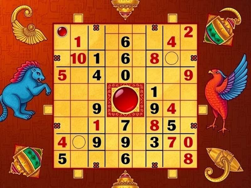 सुडोकू X-Wing पैटर्न उदाहरण