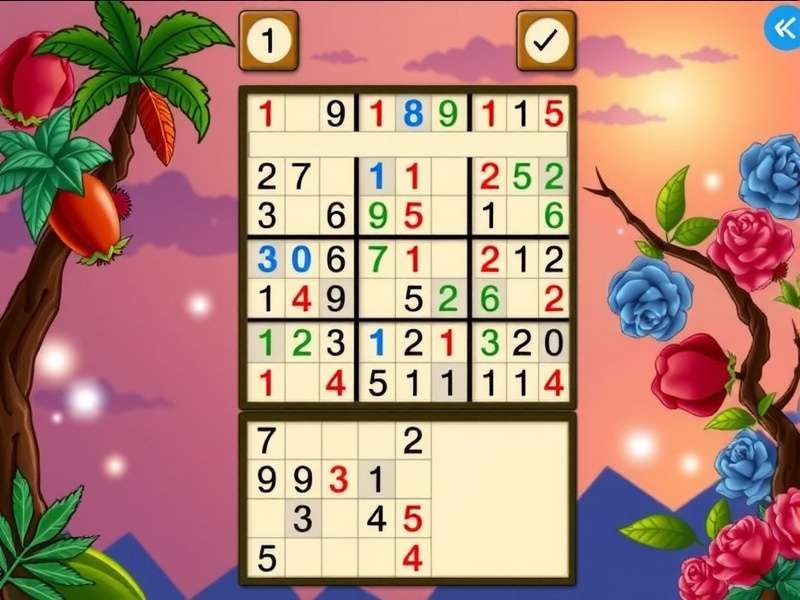 सुडोकू पज़ल सॉल्वर इंटरफ़ेस