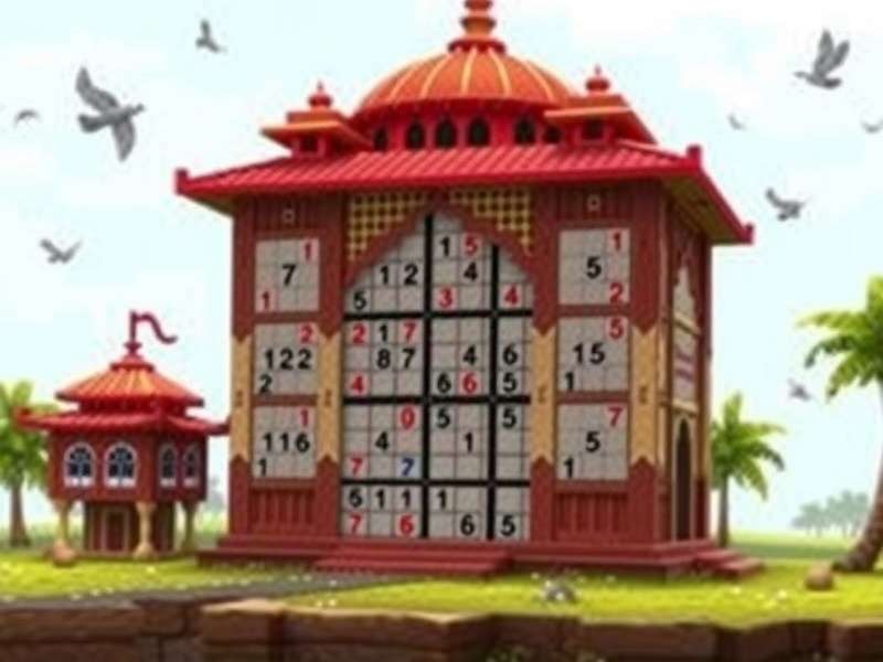 सुडोकू पज़ल गेम का दृश्य