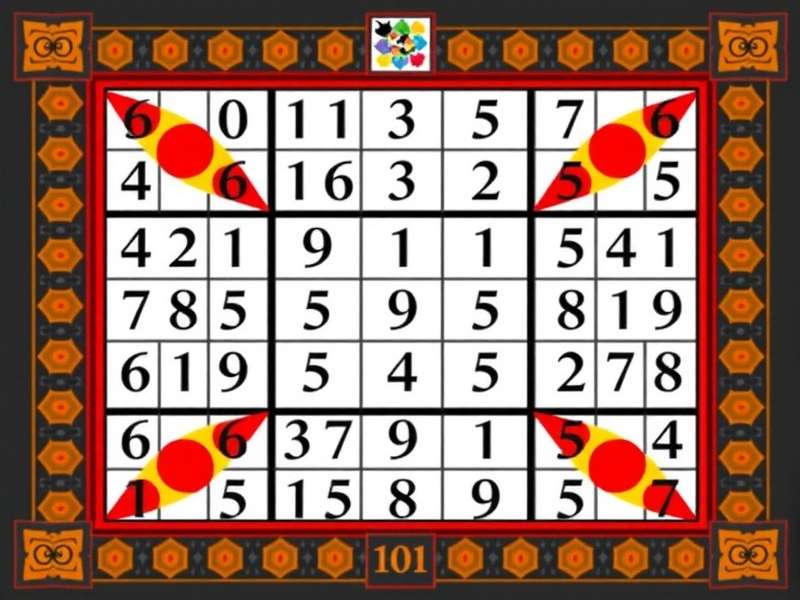 सुदोकू प्रिंटेबल मध्यम स्तर पहेली उदाहरण