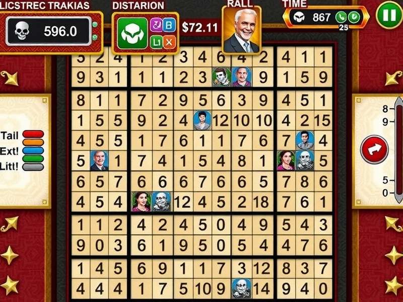 किलर सुडोकू सॉल्वर इंटरफ़ेस दिखाता हुआ चित्र