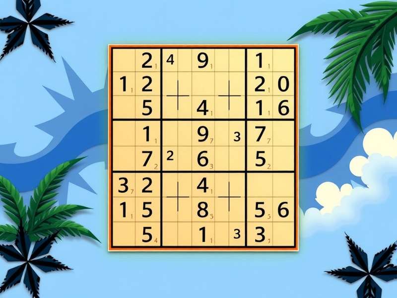 Microsoft Sudoku Online Free इंटरफ़ेस दिखाता स्क्रीनशॉट