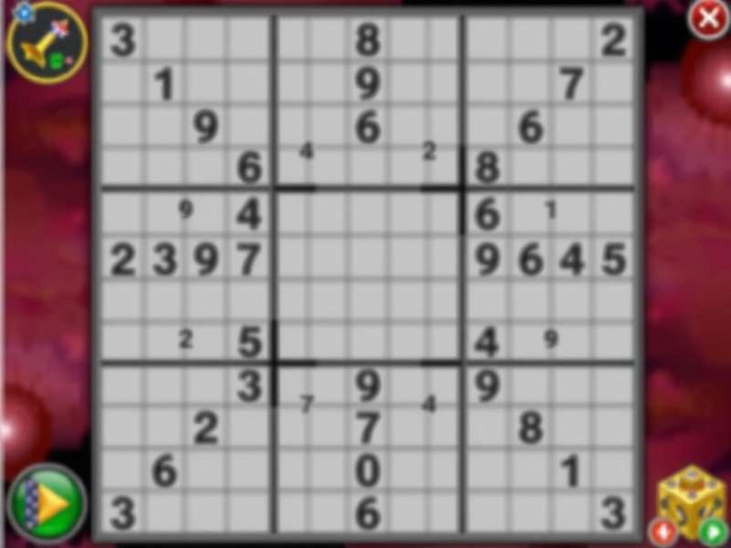 सुडोकू ऑनलाइन गेम का इंटरफेस हिंदी में