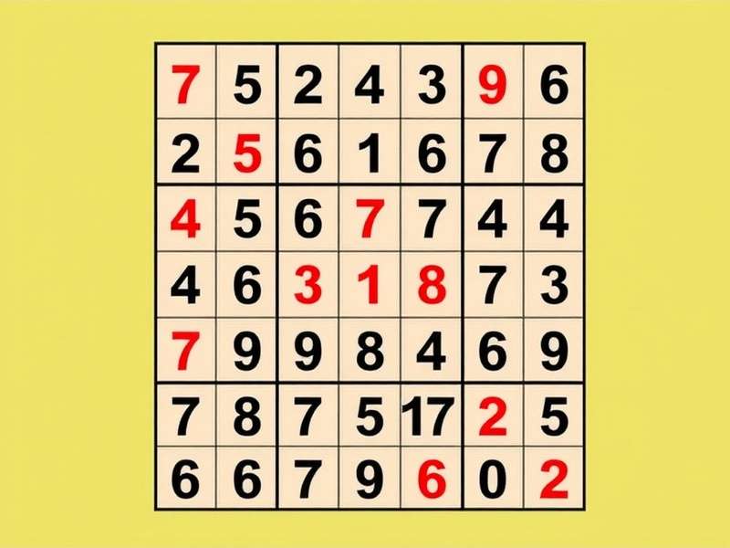 सुडोकू पहेली हल करता व्यक्ति