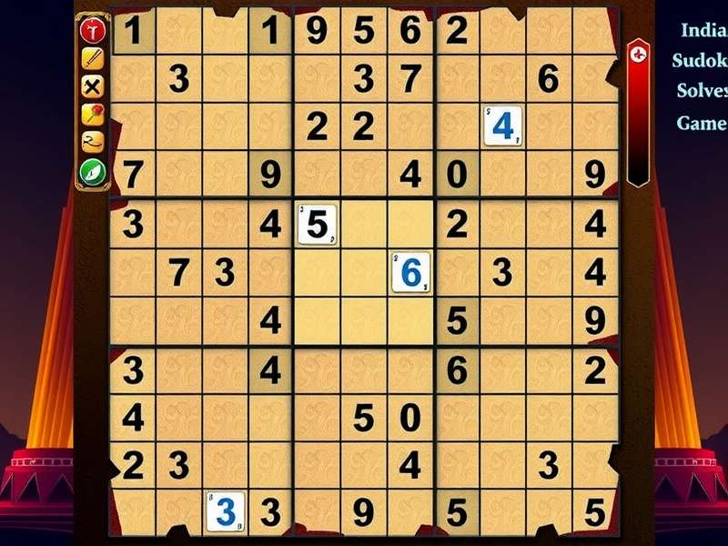ऑनलाइन सुडोकू सॉल्वर इंटरफ़ेस