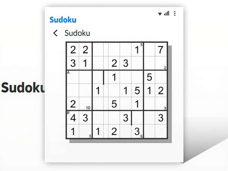 Classic 9x9 Sudoku puzzle grid example