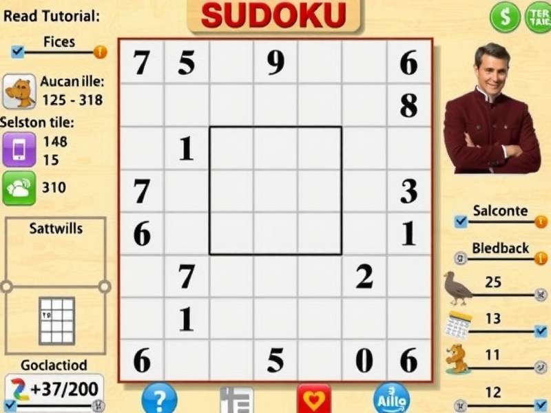Diagram showing Sudoku X-Wing pattern with red lines