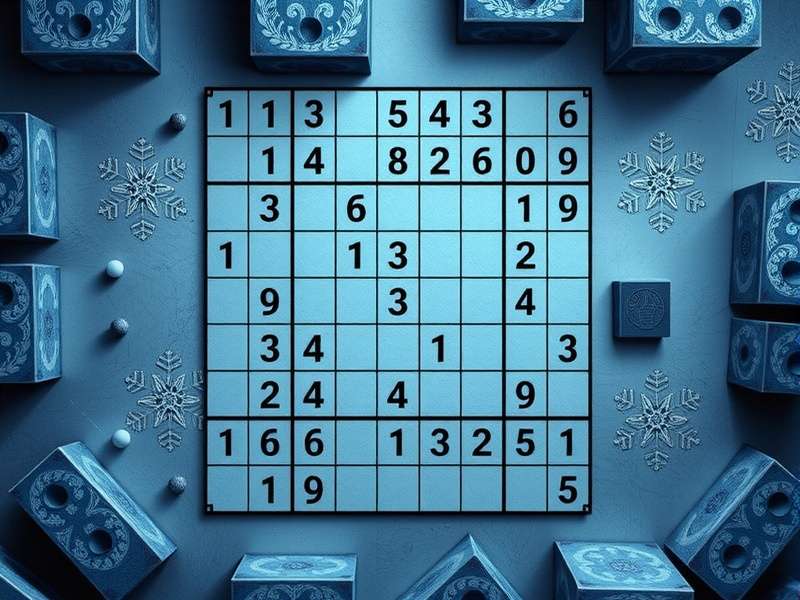 A person's hands solving a printed Sudoku puzzle from The New York Times