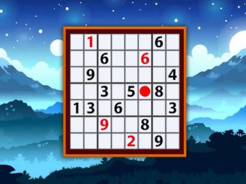 Person solving Sudoku puzzle on digital tablet with coffee