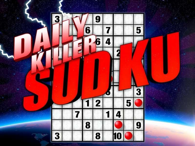 A complex Killer Sudoku puzzle grid with highlighted cages and numbers