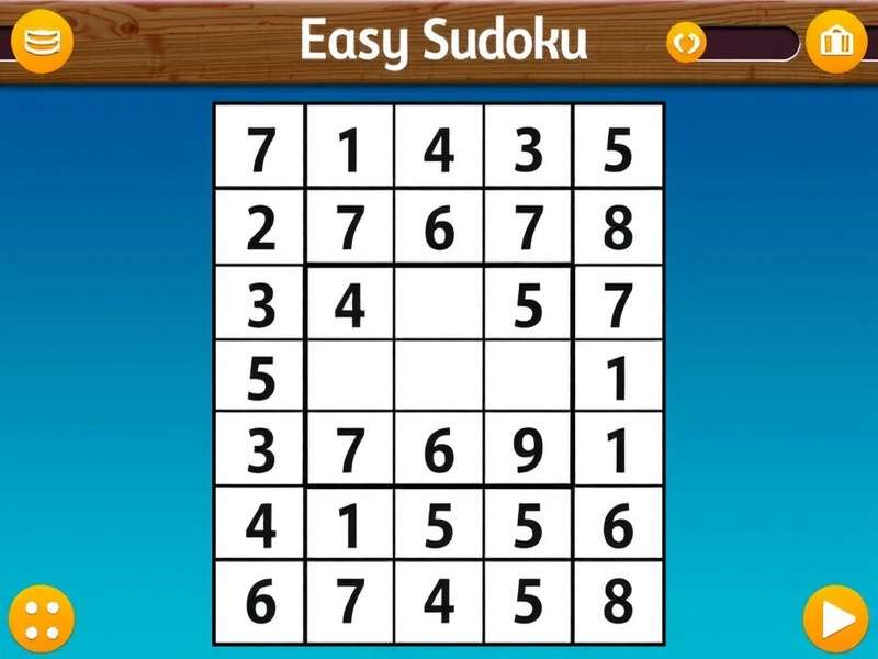 A person solving an easy Sudoku puzzle on a tablet with coffee