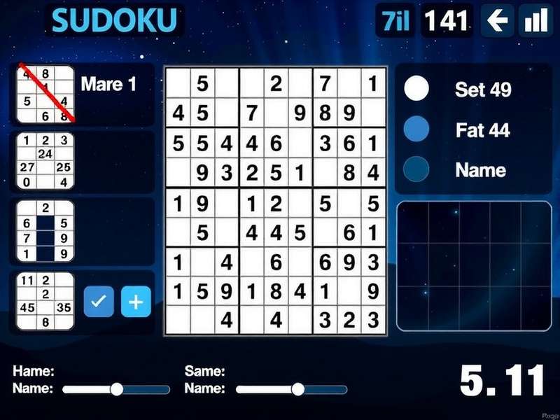 Visual progression of Sudoku puzzles 1 through 5 showing increasing complexity