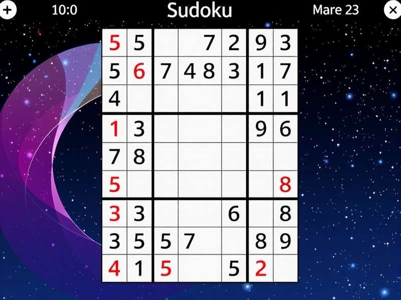A person solving a Sudoku puzzle with a pencil