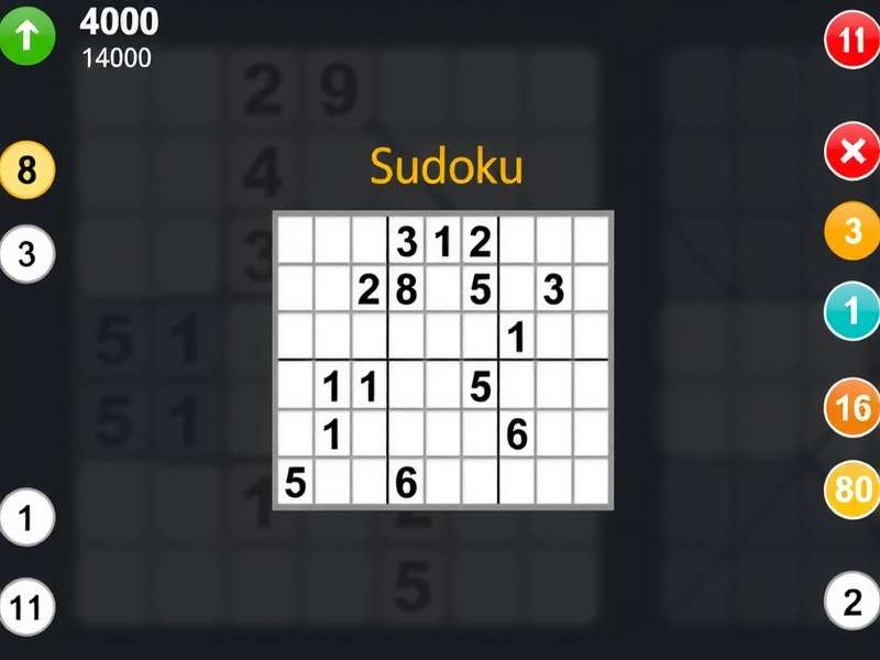 A person solving a medium difficulty Sudoku puzzle with pencil and coffee