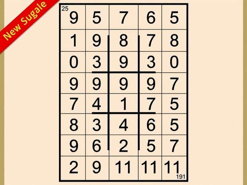 Classic Sudoku Puzzle Grid with pencil markings