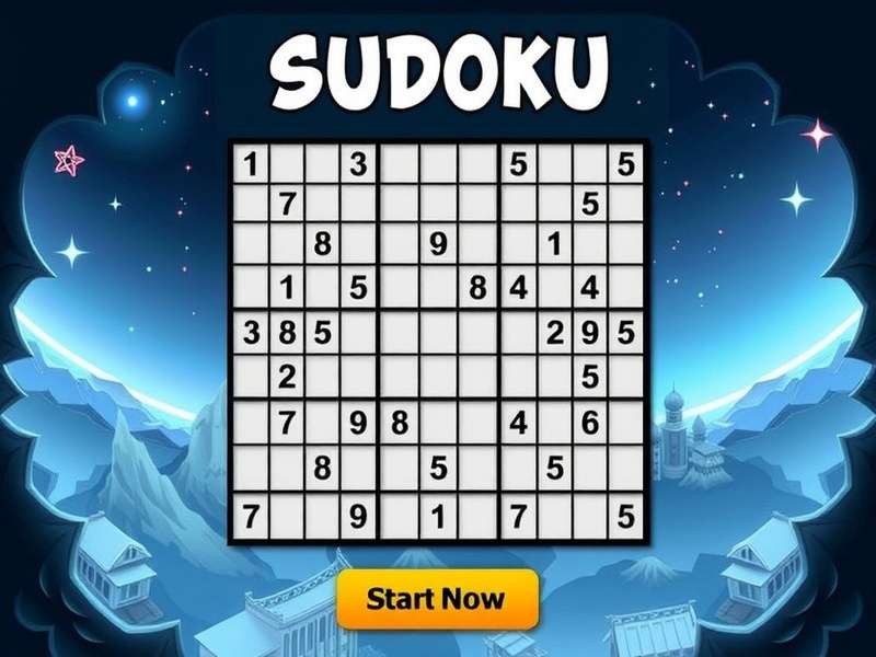 A person solving a complex Sudoku puzzle on a tablet