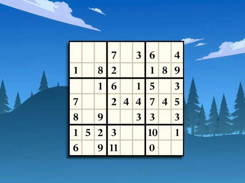 A person using a Sudoku solver tool on a tablet, with puzzle hints visible