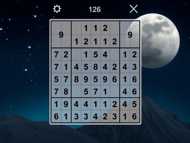A person solving a Sudoku puzzle on a tablet with intense concentration
