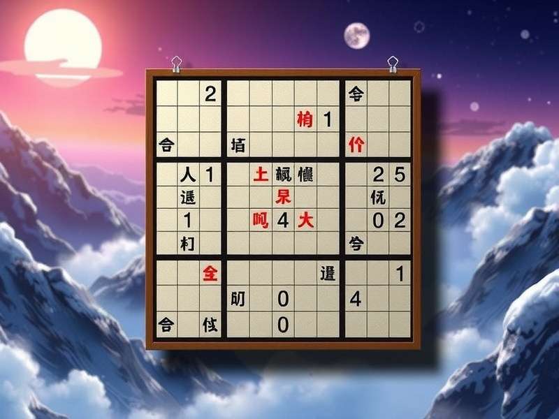 Visual diagram explaining the XY-Wing Sudoku strategy with candidate numbers highlighted in a puzzle grid
