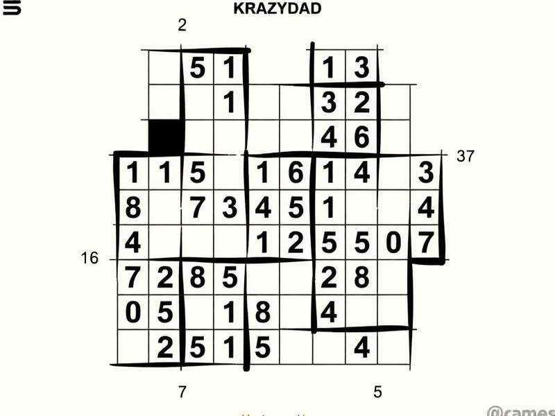 A stack of printed Krazydad Sudoku puzzle sheets with a pencil, showing the classic format.