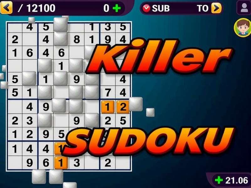 Killer Sudoku cage sum distribution chart showing common patterns