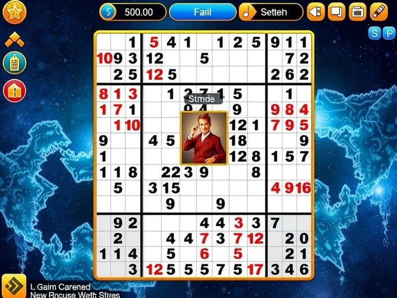 Sudoku strategy board with pencil marks and highlighting techniques