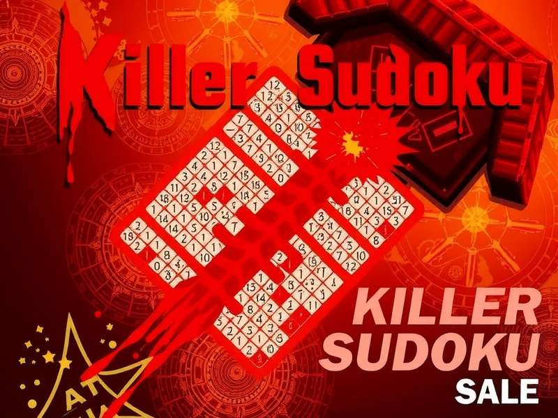 Killer Sudoku board with cage sums and grid overlay showing a typical puzzle layout