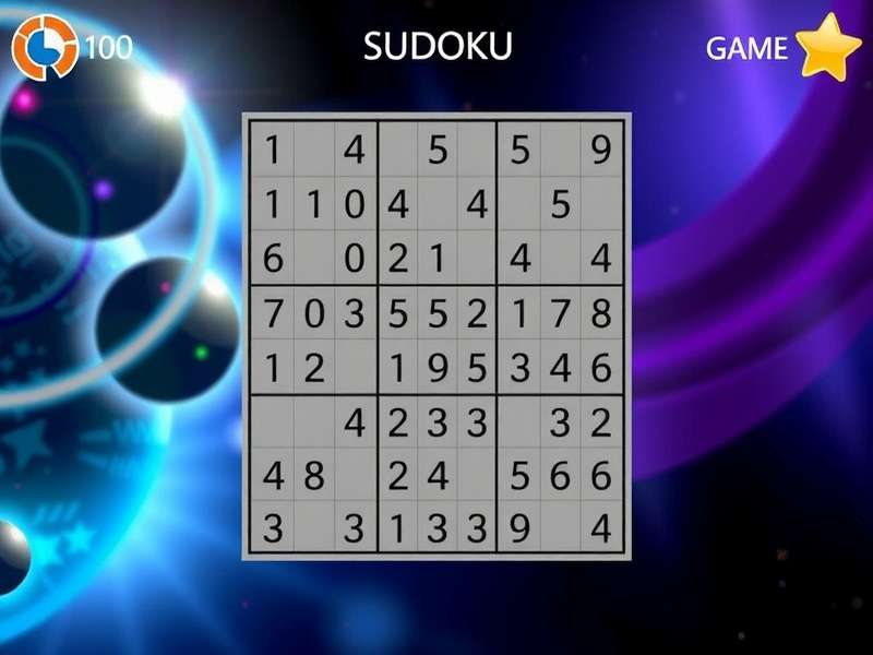 Free Sudoku Solver interface showing a partially filled grid with solution overlay