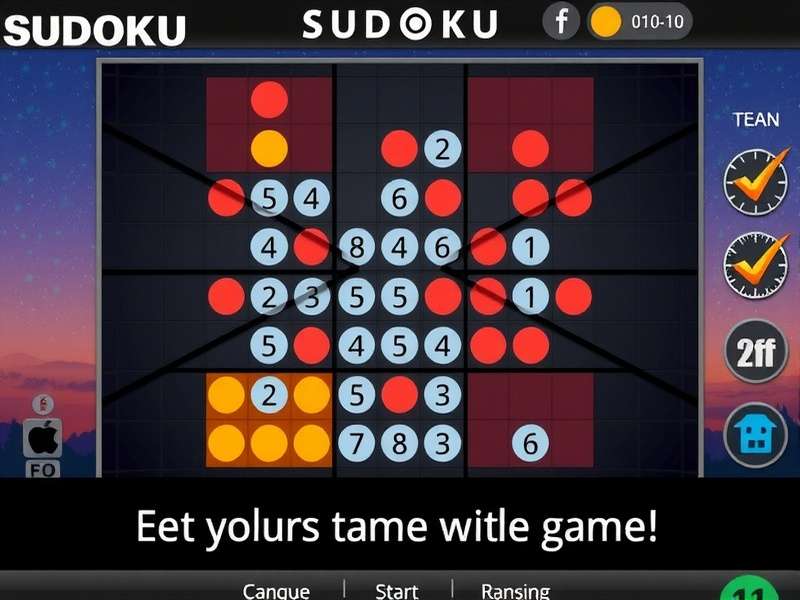Person solving Free Sudoku puzzle on a wooden table with pencil and eraser