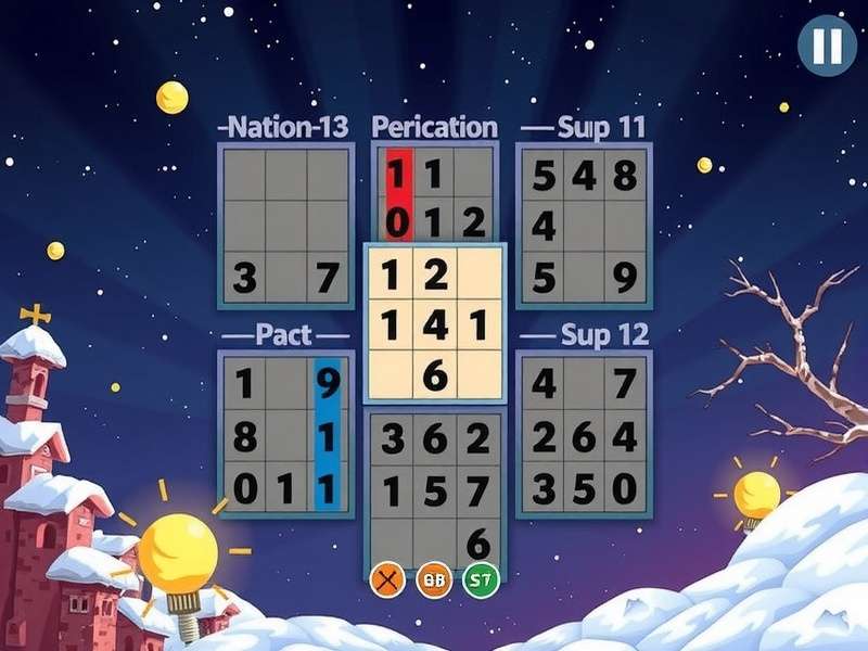 Sudoku grid with solved examples and strategy highlights for Indian players
